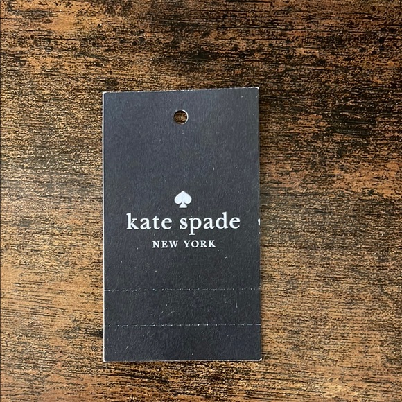 Kate Spade Pebbled Leather Tote Bag Tassels Muted Blue Zip Top Tote - Picture 3 of 14